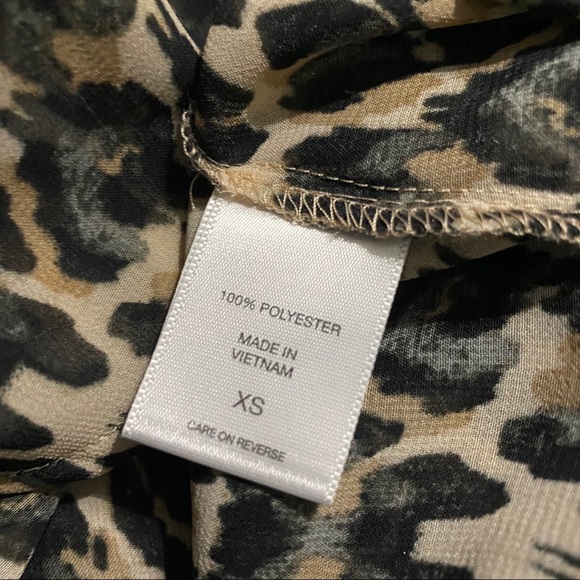 New York & Company Cheetah Print Button Up Blouse - Picture 6 of 6